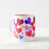 2 Couleurs tasse de coeur (Devant gauche)