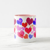 2 Couleurs tasse de coeur (Centre)