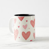 2 Couleurs tasse de coeur (Devant gauche)