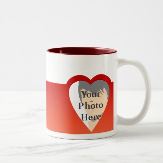 2 Couleurs Tasse de coeur (Droit)
