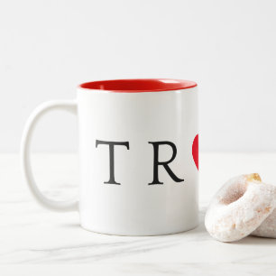 2 Couleurs Tasse de coeur d'ATOUT