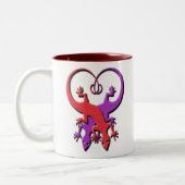 2 Couleurs Tasse de coeur de Gecko (Gauche)