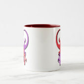 2 Couleurs Tasse de coeur de Gecko (Centre)