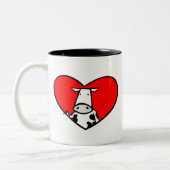 2 Couleurs Tasse de coeur de vache (Gauche)