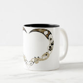 2 Couleurs Tasse de coeur de Viking (Devant droit)