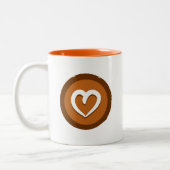 2 Couleurs Tasse de "coeur" de yoga (Gauche)