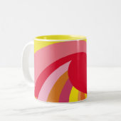 2 Couleurs Tasse de coeur d'été (Devant gauche)