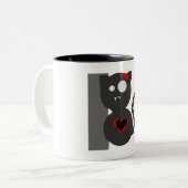 2 Couleurs Tasse de coeur noircie par karma de kit de Blaq (Devant gauche)