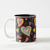 2 Couleurs tasse de coeurs (Gauche)