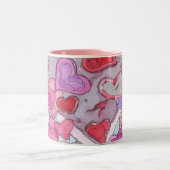 2 Couleurs Tasse de coeurs de Valentine (Centre)