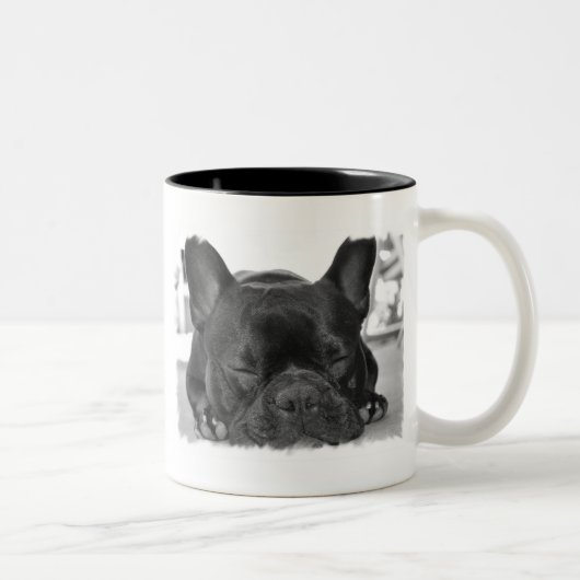 2 Couleurs Tasse de Coffe de bouledogue français (Droit)