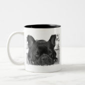 2 Couleurs Tasse de Coffe de bouledogue français (Gauche)