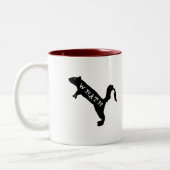 2 Couleurs Tasse de colère de Squirrelly (Gauche)