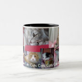 2 Couleurs Tasse de collage de chat (Centre)