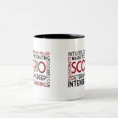 2 Couleurs Tasse de collage de mot de Scorpion (Centre)