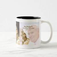 Tasse de collage de Pape Jean Paul II