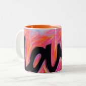 2 Couleurs Tasse de collection de "AMOUR" (Devant gauche)