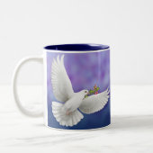 2 Couleurs Tasse de colombe de paix de vol (Gauche)