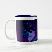 2 Couleurs Tasse de combat noire de coq (Gauche)