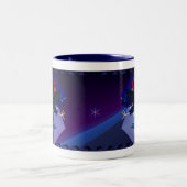 2 Couleurs Tasse de combat noire de coq (Centre)