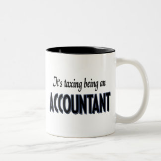 2 Couleurs Tasse de comptable d'impôts