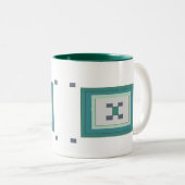 2 Couleurs Tasse de concepteur (Devant droit)