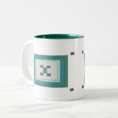 2 Couleurs Tasse de concepteur (Devant gauche)