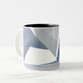 2 Couleurs Tasse de conception d'art abstrait (Devant gauche)