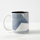 2 Couleurs Tasse de conception d'art abstrait (Gauche)