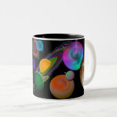 2 Couleurs Tasse de conception de système solaire (Devant droit)