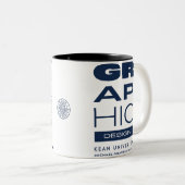 2 Couleurs Tasse de conception graphique de l'étiquette de so (Devant droit)
