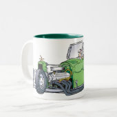 2 Couleurs Tasse de conducteur de dimanche (Devant gauche)