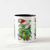 2 Couleurs Tasse de confiture de perroquet (Centre)