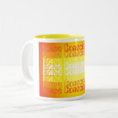 2 Couleurs Tasse de conscience d'augmenter (Devant gauche)