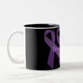 2 Couleurs Tasse de conscience de violence familiale (Gauche)