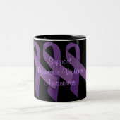 2 Couleurs Tasse de conscience de violence familiale (Centre)