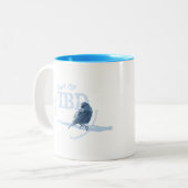 2 Couleurs Tasse de conscience d'IBD - peu de birdie (Devant gauche)