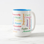 2 Couleurs Tasse de conseiller (Devant droit)