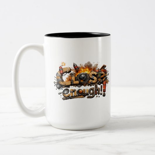 2 Couleurs Tasse de construction à peu près (Gauche)