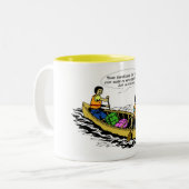 2 Couleurs Tasse de conversation de canoë (Devant gauche)