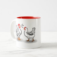 Tasse de coq et de poule