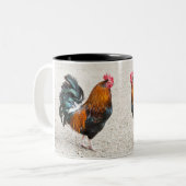 2 Couleurs Tasse de coqs (Devant gauche)