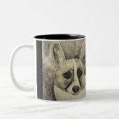 2 Couleurs Tasse de corgi d'amour de chiot (Gauche)