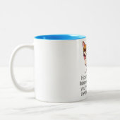 2 Couleurs Tasse de corgi de Hispter (Gauche)