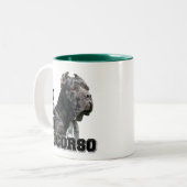 2 Couleurs Tasse de Corso de canne (Devant gauche)