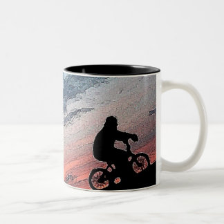 2 Couleurs Tasse de coucher du soleil de Bmx