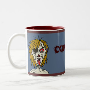 2 Couleurs Tasse de couples de zombi