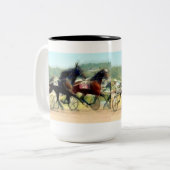 2 Couleurs Tasse de course d'attelages (Devant gauche)