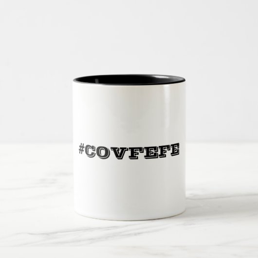 2 Couleurs TASSE de #COVFEFE (Centre)