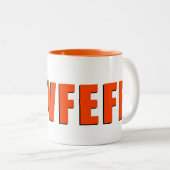 2 Couleurs Tasse de Covfefe (Devant droit)